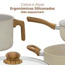Ver imagem 3 de Conjunto de Panelas Antiaderente Revestimento Cerâmica Vanilla Sahara 8 Peças - Casambiente