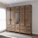 Ver imagem 1 de Guarda-Roupa Casal com Espelho 10 Portas Rio Branco