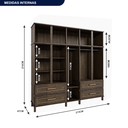 Ver imagem 4 de Guarda-Roupa Casal com Espelho 10 Portas Rio Branco