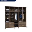 Ver imagem 5 de Guarda-Roupa Casal com Espelho 10 Portas Rio Branco