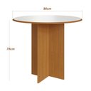 Ver imagem 2 de Mesa Redonda 90cm 4 Lugares Cadeiras Linho Sala Jantar