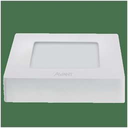 Luminária Downlight Led Quadrada 18W 2700/3000k Sobrepor Bivolt 225x225mm - Avant - 1