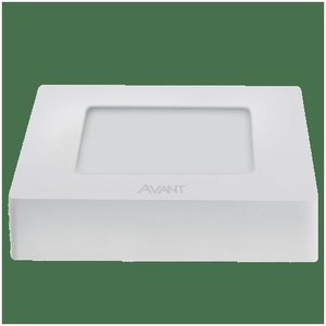 Luminária Downlight Led Quadrada 18W 2700/3000k Sobrepor Bivolt 225x225mm - Avant