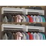 Kit (C/ 4 unidades) Cabideiros De Parede Arara Quarto Closet Compacto AJL Cabides suspensos - 4
