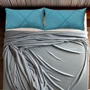 Ver imagem 2 de Conjunto Porta Travesseiro em Veludo Drapeado Várias Cores