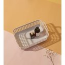 Ver imagem 2 de CAIXA ORGANIZADORA CESTO DE PLÁSTICO EMPILHÁVEL COM TAMPA:Branco/Cinza