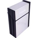 Ver imagem 3 de Cigarreira Focus Portátil Com Isqueiro Elétrico USB Recarregável - Prata