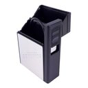 Ver imagem 4 de Cigarreira Focus Portátil Com Isqueiro Elétrico USB Recarregável - Prata