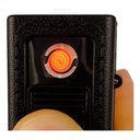 Ver imagem 7 de Cigarreira Focus Portátil Com Isqueiro Elétrico USB Recarregável - Prata