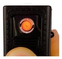 Ver imagem 7 de Cigarreira Focus Portátil Com Isqueiro Elétrico USB Recarregável - Prata
