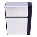 Ver imagem 5 de Cigarreira Focus Portátil Com Isqueiro Elétrico USB Recarregável - Prata