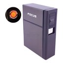 Ver imagem 2 de Cigarreira Focus Portátil Com Isqueiro Elétrico USB Recarregável - Chumbo