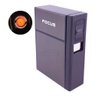 Cigarreira Focus Portátil Com Isqueiro Elétrico USB Recarregável - Chumbo - 2
