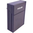 Ver imagem 3 de Cigarreira Focus Portátil Com Isqueiro Elétrico USB Recarregável - Chumbo