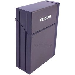 Cigarreira Focus Portátil Com Isqueiro Elétrico USB Recarregável - Chumbo - 3