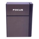 Ver imagem 1 de Cigarreira Focus Portátil Com Isqueiro Elétrico USB Recarregável - Chumbo