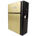 Ver imagem 3 de Cigarreira Focus Portátil com Isqueiro Elétrico Usb Recarregável - Dourada