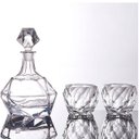 Ver imagem 3 de Garrafa Decanter Whisky Licor Conhaque Bourbon Design Norwich Conjunto com 6 Copos