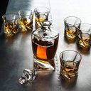 Ver imagem 5 de Garrafa Para Whisky Licor Conhaque Bourbon Design Burnley Conjunto com 6 Copos