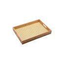 Ver imagem 1 de Bandeja em Bambu Retangular Textura Palha:Bambu Natural