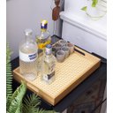 Ver imagem 5 de Bandeja em Bambu Retangular Textura Palha:Bambu Natural