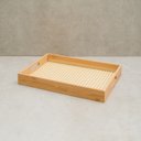 Ver imagem 2 de Bandeja em Bambu Retangular Textura Palha:Bambu Natural