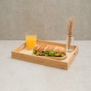 Ver imagem 4 de Bandeja em Bambu Retangular Textura Palha:Bambu Natural