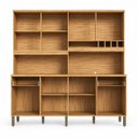 Ver imagem 3 de Cozinha Compacta 100% MDF 8 Portas 2 Gavetas Carbenet Prime Amendoa / Chumbo Ronipa