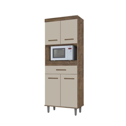 Cozinha Duda Cor:canela Off White - Armário para Cozinha - Mizza Decor