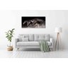 Quadro Decorativo Animais Cavalos Friesian - 200x100 cm - 3