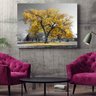 Quadro Decorativo Paisagem Arvore Amarela - 120x80 cm - 2