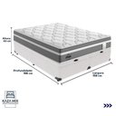 Ver imagem 3 de Cama Box Baú Queen e Colchão Molas Ensacadas Berlim Probel