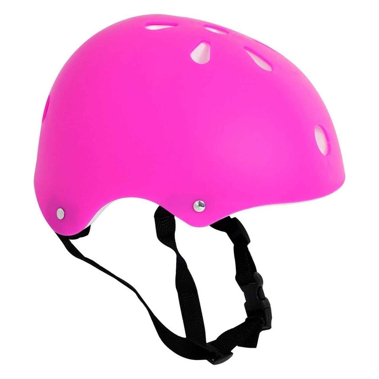 Kit Proteção Capacete Joelheiras Cotoveleiras Rosa - DmToys 6154 - 2