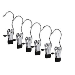 KIT CABIDE PREGADOR DE METAL COM CLIPE PRETO 6 PEÇAS - 1