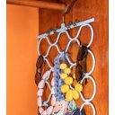 Ver imagem 4 de CABIDE PARA ACESSÓRIOS DOBRÁVEL PORTÁTIL AZUL 18 NICHOS