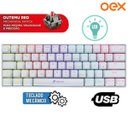 Ver imagem 1 de Mini Teclado Profissional Gamer Mecanico Oex Ziggy Branco
