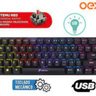 MINI TECLADO PROFISSIONAL GAMER MECANICO OEX ZIGGY PRETO - 1