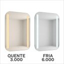 Ver imagem 5 de Espelho Retangular Touch 50x70cm Iluminado Luz LED: 6000k