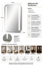 Ver imagem 2 de Espelho Retangular Touch 50x70cm Iluminado Luz LED: 6000k
