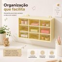 Ver imagem 7 de Caixa Organizadora 9 Gavetas Mesa Bancada Mini Gaveteiro Multiuso Plastico Transparente Porta Maquia