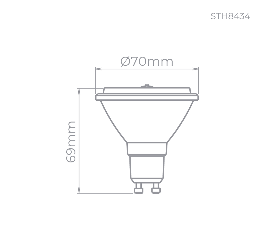 4,8W AR70 ECO 24 2700K STH8434/27 STELLA - 3