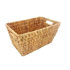 CESTA ORGANIZADORA RETANGULAR SEAGRASS NATURAL 30CM:Palha