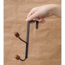 Ver mais imagens de Conjunto de 2 Cabideiros Ferreiro Preto com Gancho para Porta:Preto