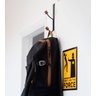 Conjunto de 2 Cabideiros Ferreiro Preto com Gancho para Porta:Preto - 2