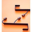 Ver imagem 6 de Conjunto de 2 Cabideiros Ferreiro Preto com Gancho para Porta:Preto