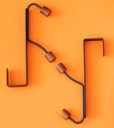 Ver imagem 5 de Conjunto de 2 Cabideiros Ferreiro Preto com Gancho para Porta:Preto