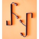 Ver imagem 7 de Conjunto de 2 Cabideiros Ferreiro Preto com Gancho para Porta:Preto