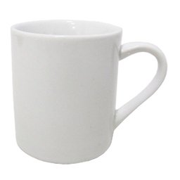 04un de Caneca de Porcelana Redonda Branca 280ml - 1