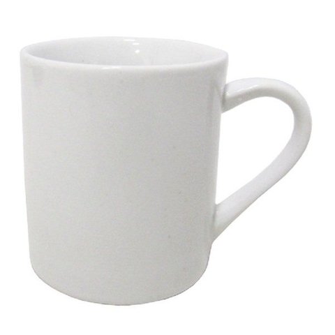 04un de Caneca de Porcelana Redonda Branca 280ml