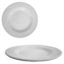 Ver imagem 1 de 10un de Prato de Melamina para Sobremesa Branco 17,5cm
